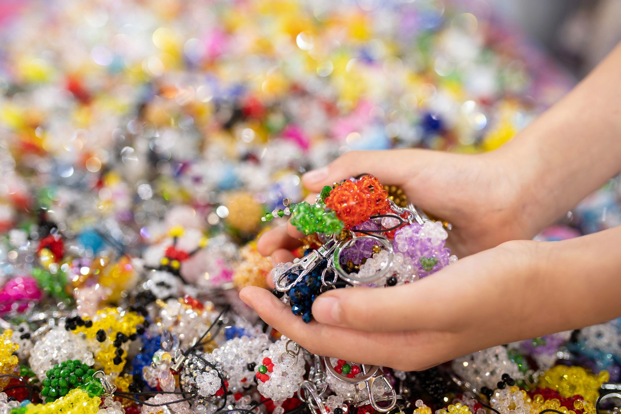 beaded keychains for kids