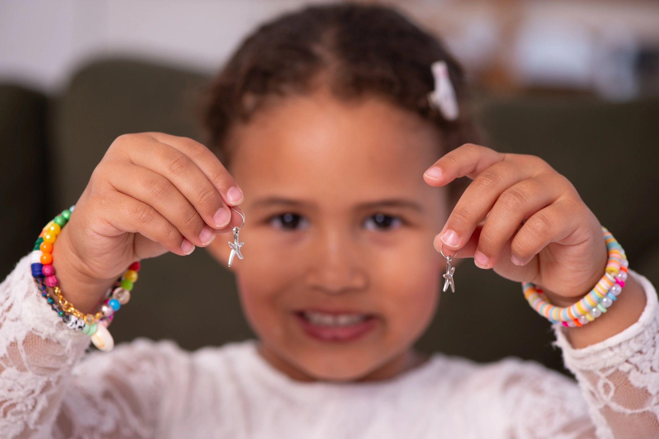 children wearing playful bracelets
