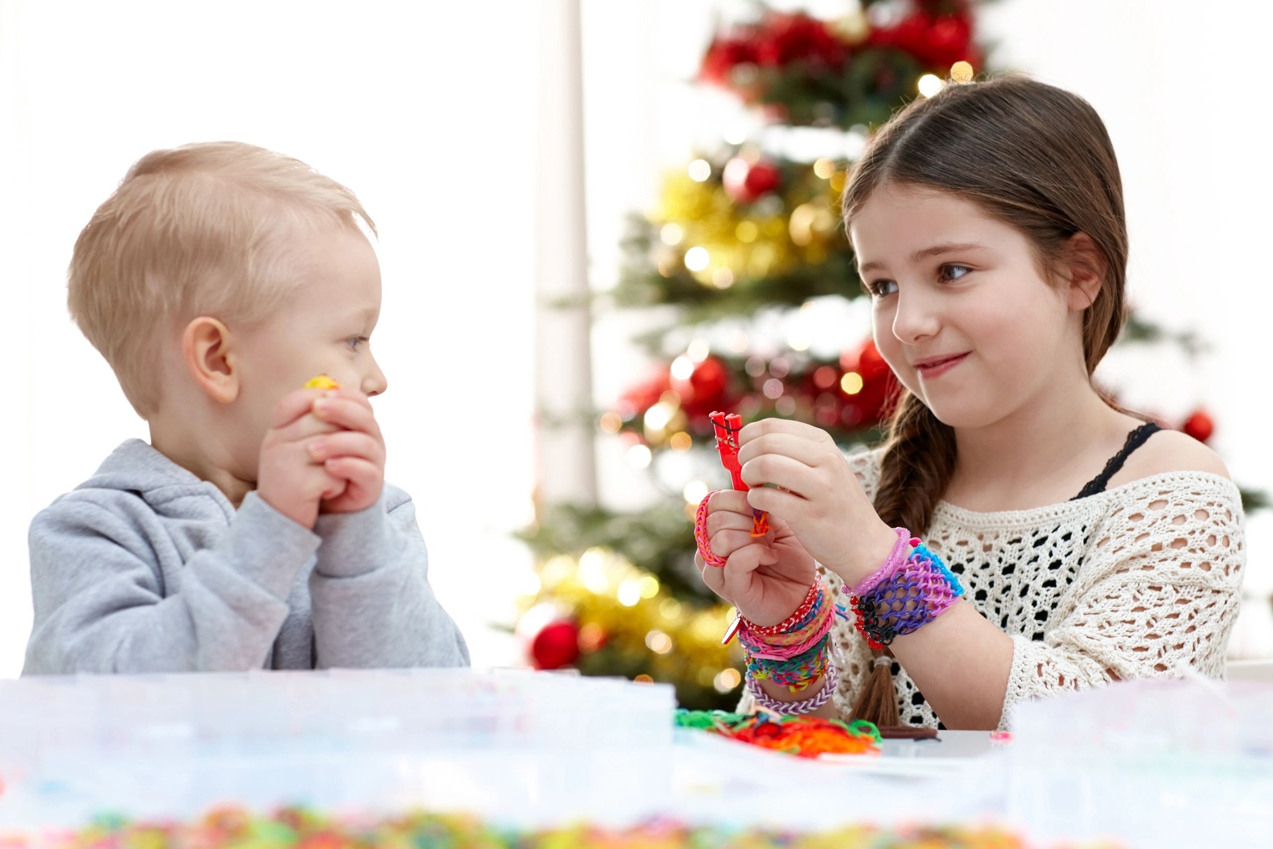 children christmas beads bracelet