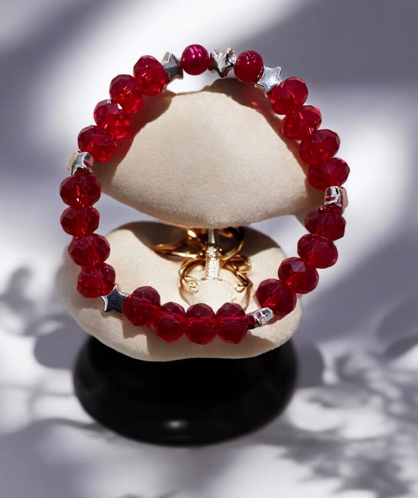 Ariel’s Ruby Treasure Bracelet (Inspired by Disney’s Ariel from The Little Mermaid)
