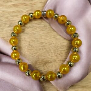 Golden Chicklet Bracelet