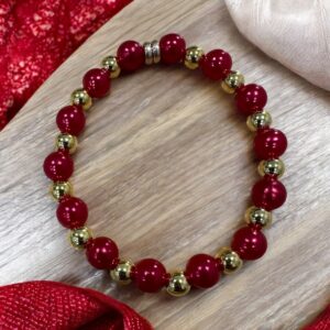 Ruby Bloom Easter Bracelet