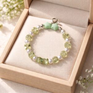 Pistachio Spark Charm Keychain