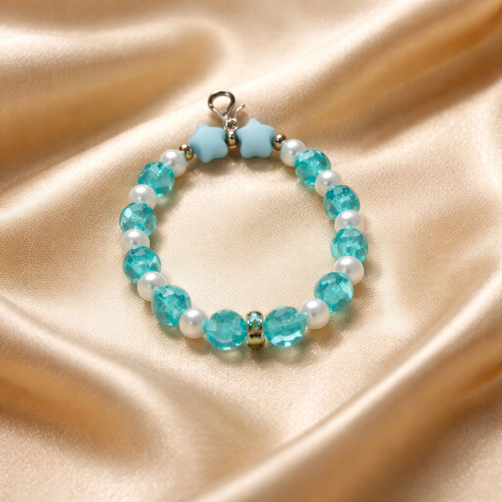 Beaded cup charms and bag charms