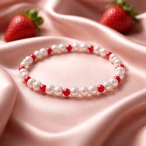 Strawberry Cream Glow Bracelet