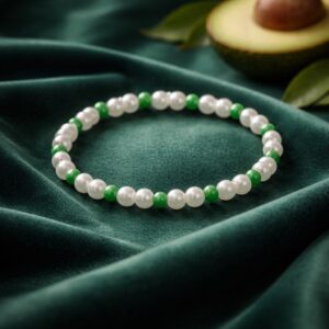 Avocado Pearl Glow Bracelet