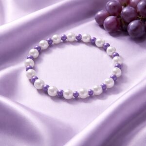 Violet Grape Glow Swirl Bracelet