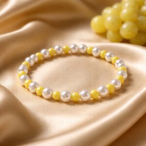 Sunlit Grape Pearl Bracelet