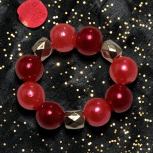 Fiery Fuchsia Petal Ring